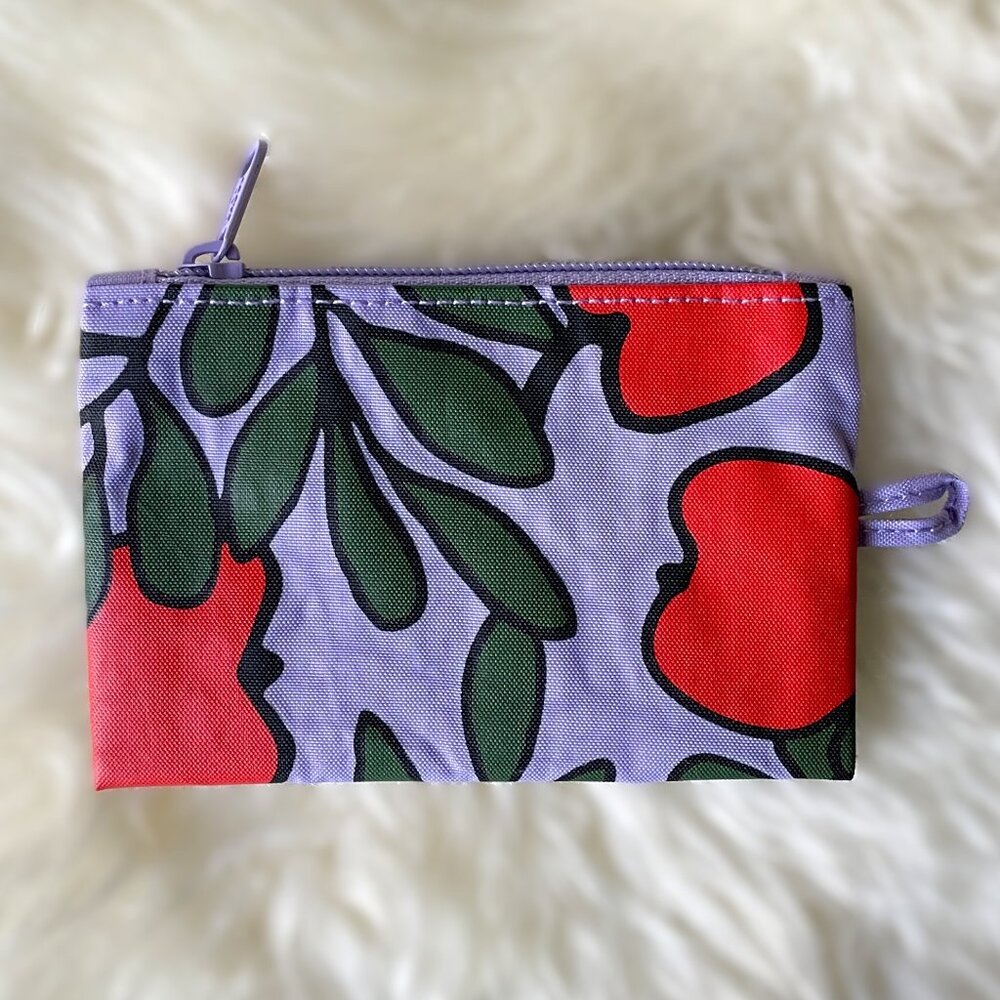 NWOT Baggu Flat Pouch Small - Apple Tree (Night Orchard)